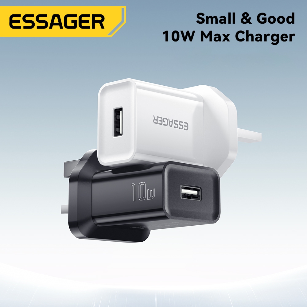 ESSAGER Constant-Current 10W USB-A Travel Charger รองรับหลาย Fast Charging Protocols สําหรับ IP 6-15 AirPd Series Pad ราคา ถูกที่สุด ดีลบีเคเค รูปภาพหลัก