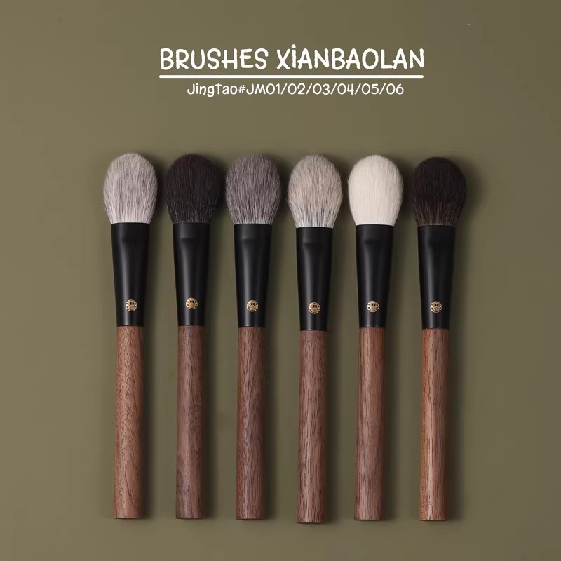 [FN.Brush] แปรงแต่งหน้า Sapphire Peach Series สัตว์ขนสัตว์ JM01/JM02/JM03/JM04/JM05/JM06 พีชหัวใจแปร