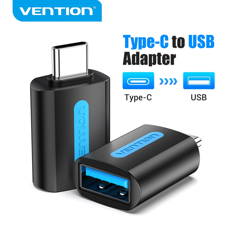 อะแดปเตอร์ Vention Type C To Usb 3 . 0 Otg Male To Female 3 A 5 Gbps สําหรับแล็ปท็อปแท็บเล็ตโทรศัพท์ CDU/CDT