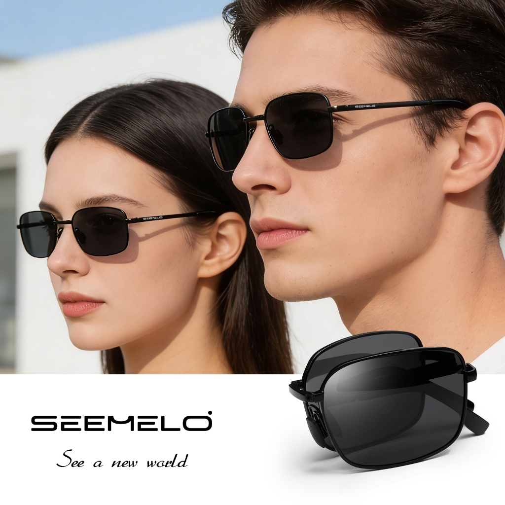 SEEMELO แว่นตากันแดดเซเมโล ปรับสีตามแสง ลดแสงสะท้อน เหมาะสำหรับการขับรถ และมองเห็นชัดเจนในแสงจ้า