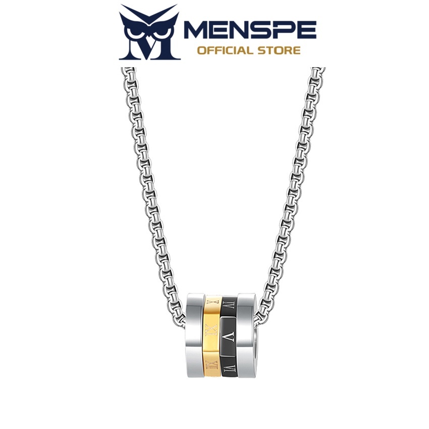 MENSPE สร้อยคอกับแหวนเงินสีดำ ออกแบบสวยหรู เครื่องประดับสำหรับคนรัก เพิ่มสไตล์ให้งานแต่งตัวของคุณอย่างเรียบหรูและปลอดภัย