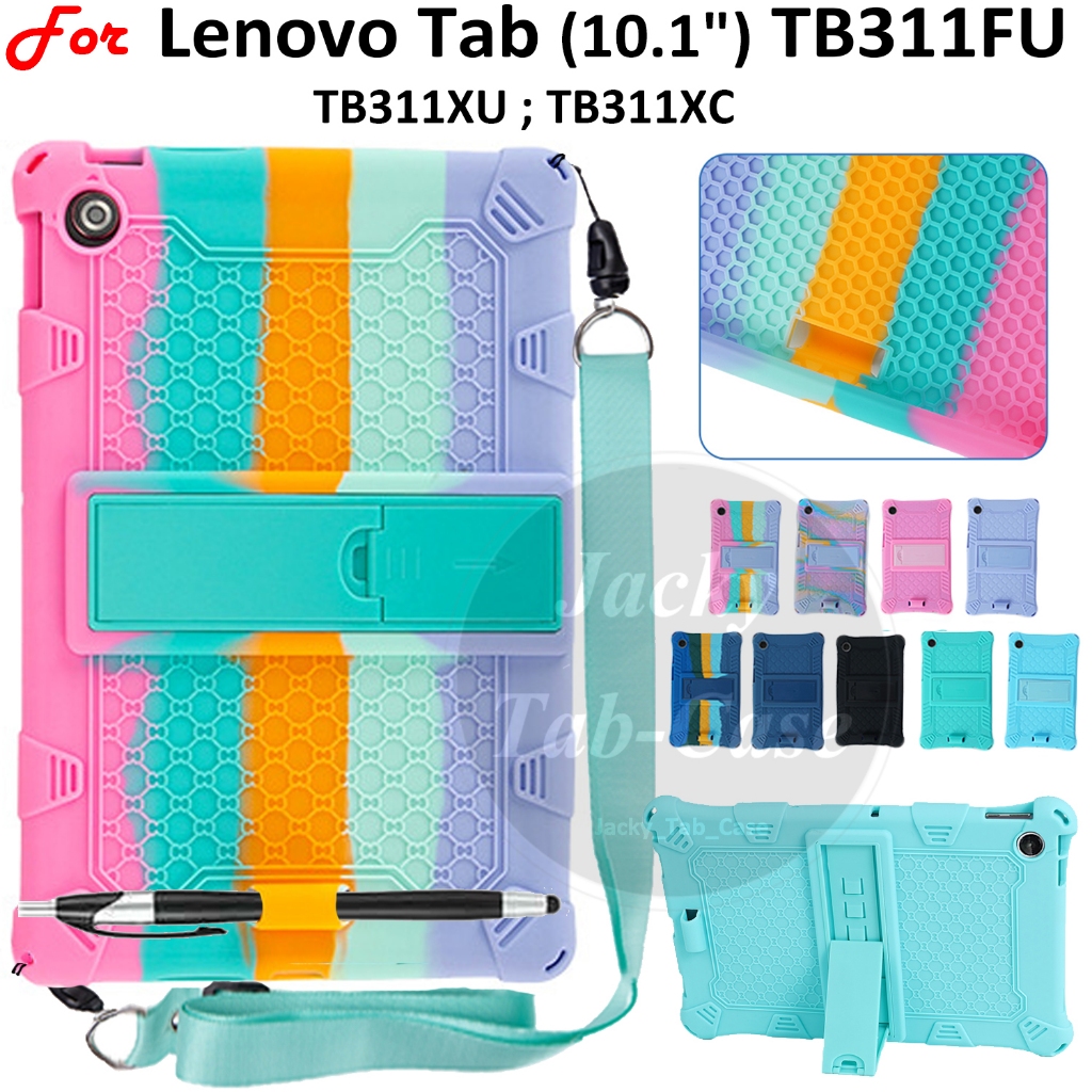 สําหรับ Lenovo Tab (10.1) รุ่น TB311FU TB311XU TB311XC ซิลิโคนกันกระแทก Soft Case Stand Cover