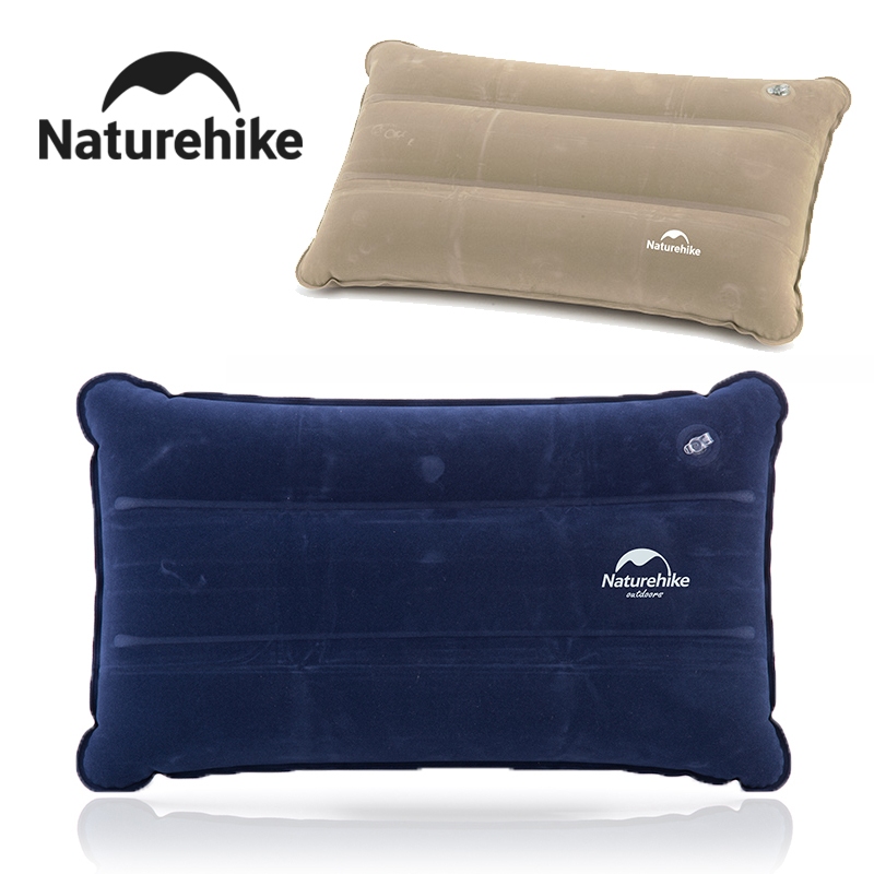 Naturehike เดินป่าธรรมชาติ หมอนลมแบบพกพาพับพองท่องเที่ยวกลางแจ้งนอนอุปกรณ์ตั้งแคมป์ ปลอบโยน หมอนเบา