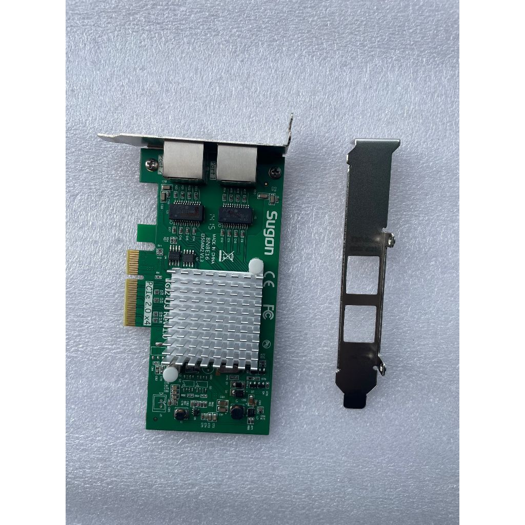 [สต๊อกพร้อม] intel I350T2V2 สไตล์เดียวกันรุ่นคลื่นพอร์ตคู่ 1G การ์ดเครือข่ายพอร์ตไฟฟ้าการ์ดเครือข่าย
