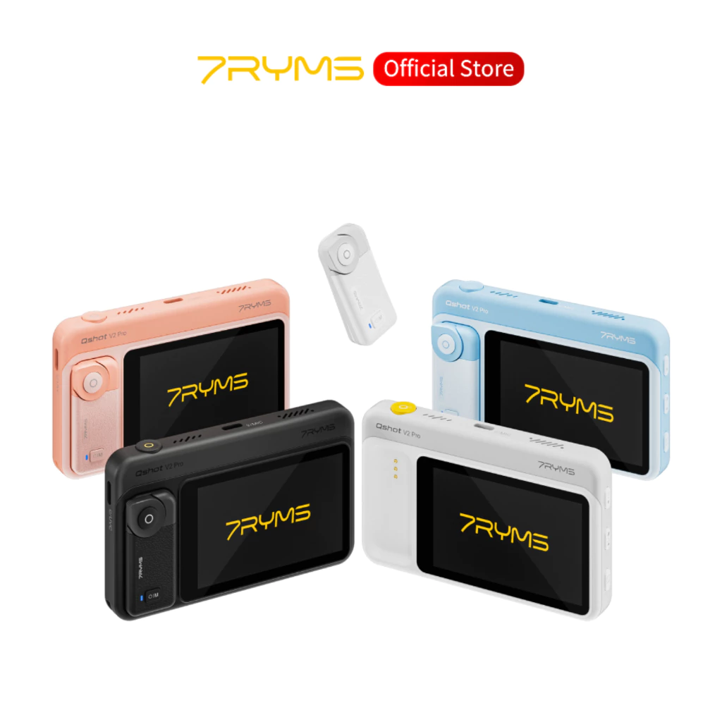 7RYMS Qshot V2 PRO Magnetic Selfie Monitor 3.1 "HD IPS ไร้สาย/แบบมีสาย 4K/60fps รีโมทสําหรับ Vlog Live Stream iOS Android