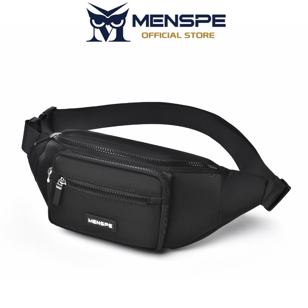 MENSPE กระเป๋าคาดหน้าอกแฟชั่น Unisex กีฬากลางแจ้งกันน้ําความจุขนาดใหญ่ Casual Fitness Travel กระเป๋าวิ่งธุรกิจ