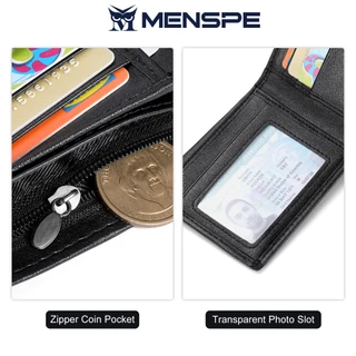 MENSPEกระเป๋าเงินของผู้ชาย การออกแบบที่เรียบง่ายกระเป๋าสตางค์ใบสั้น