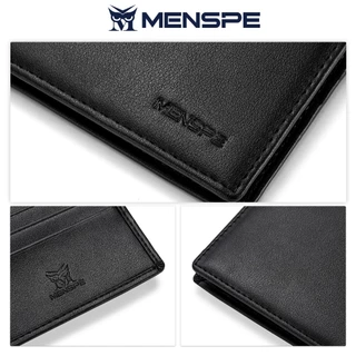 MENSPEกระเป๋าเงินของผู้ชาย การออกแบบที่เรียบง่ายกระเป๋าสตางค์ใบสั้น
