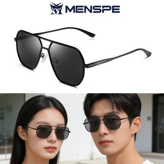 MENSPE แว่นกันแดดกรอบแว่นขนาดใหญ่ TAC แว่นโพลาไรซ์ แฟชั่นสำห…