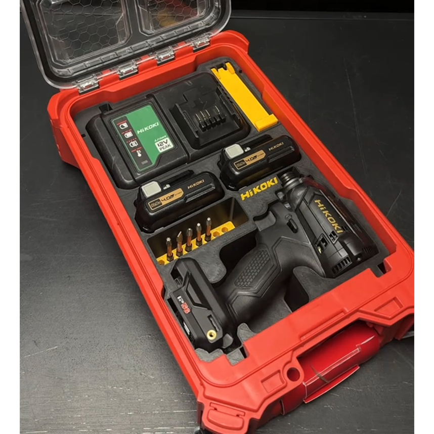 Milwaukee 8435 กล่องเครื่องมืออุปกรณ์เสริม, 8435 กล่องเครื่องมือซับกล่องสามารถเก็บ HikOKI (WH12DC ไข