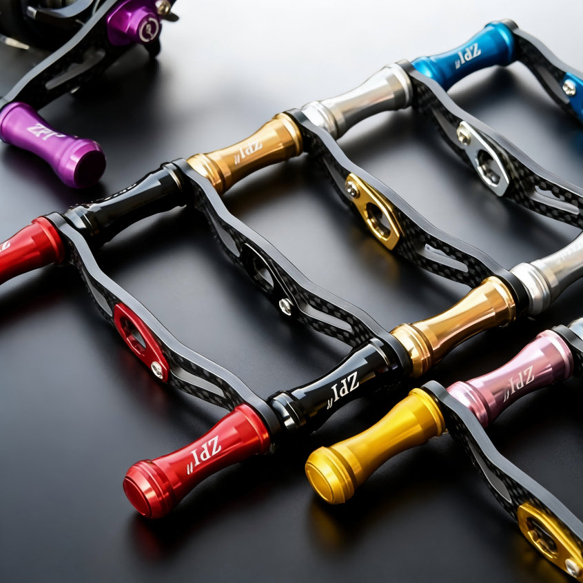 ราคาพิเศษ) สำหรับ zpi daiwa abu Shimano 85 มม. / 95 มม. 90 มม. / 100 มม. For daiwa abu shimano daiwa pr100 ล้อหยดน้ำคาร์บอนไฟเบอร์สวิงอาร์ม zpi ลูกบิดโลหะอุปกรณ์ตกปลา Luya