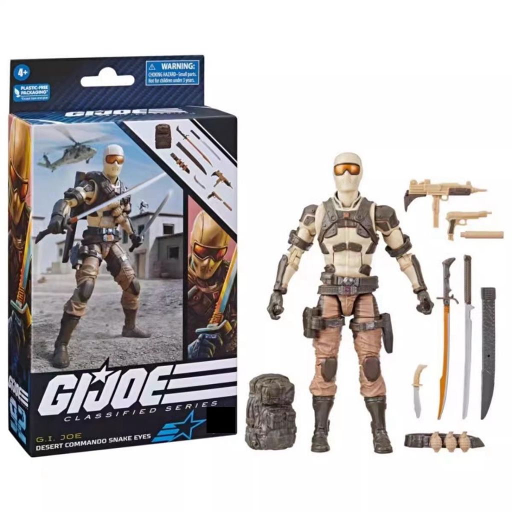 พร้อมสต็อก Hasbro GI Joe Special Forces Secret Series #92 แอ็คชั่นฟิกเกอร์ Snake Eye 20 ซม.