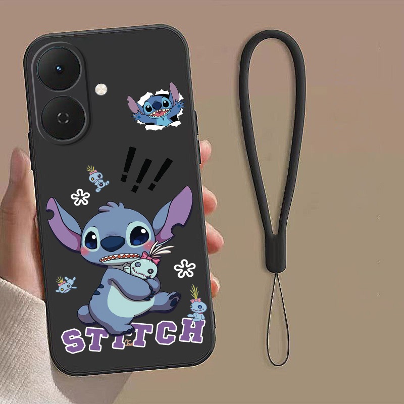 Tecno Spark GO 2 SPARK GO 1 Feared Stitch Casing Soft Phone Case Monster Cartoon Liquid Silicon Cove