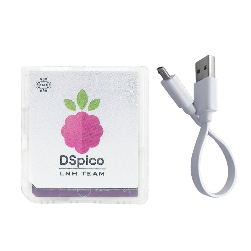 Dspico Game Reader RP2040 สําหรับ NDS/NDSL/DSi/3DS เคสใส