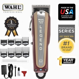 Wahl Original Legend Hair Clipper 8594 ปัตตาเลี่ยนไฟฟ้า Salon ไร้สายช่างทําผม