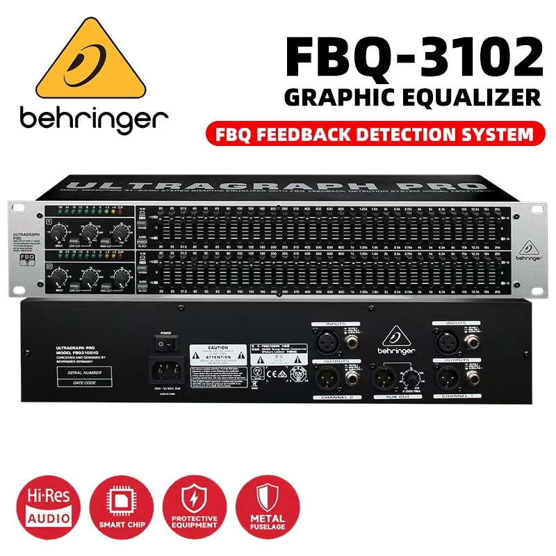 Behringer FBQ-3102 EQUALIZER Professional 31-Segment Stereo Icon Balancer, Professional Audio, เหมาะ