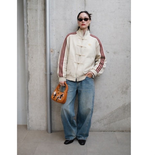 ❤️ สต็อกพร้อม ❤️   High Street Style Three-Stripe Stand Jack…