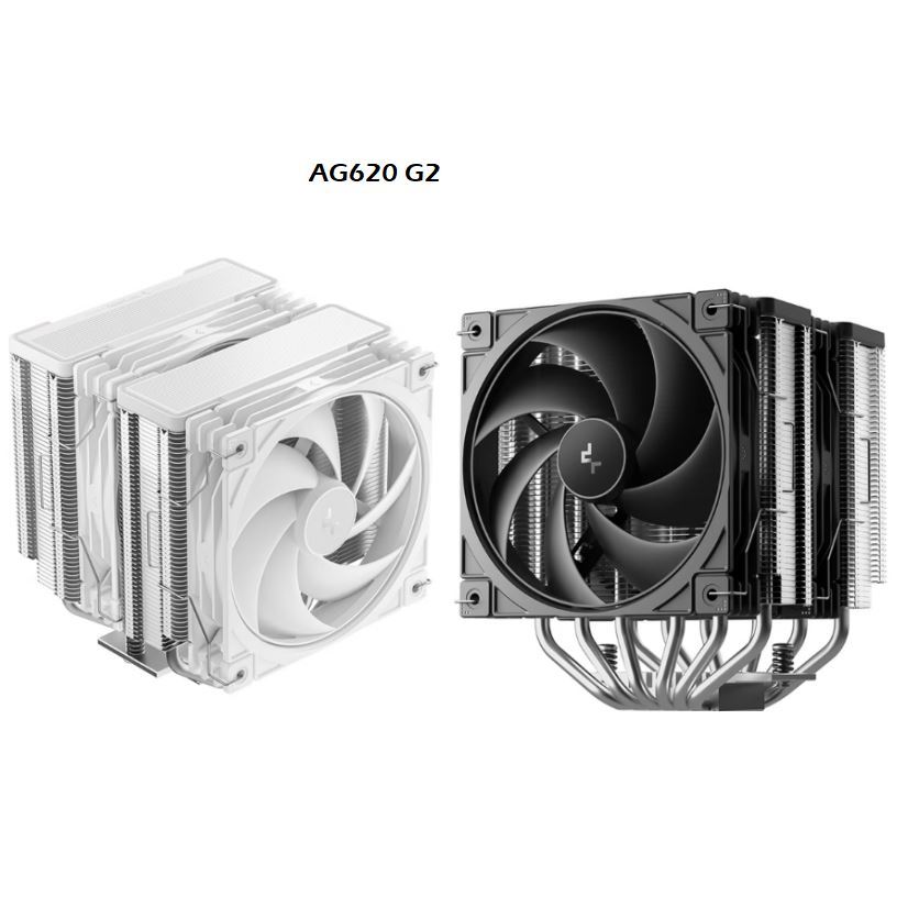 DEEPCOOL AG620 G2 CPU air cooler dual tower 6 ท่อความร้อน 270W สําหรับ LGA1851/1700/115x/1200/AM5/AM