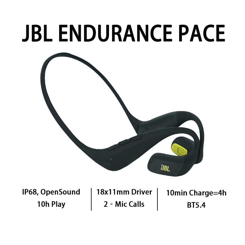 JBL Endurance Pace หูฟังแบบคล้องคอแบบเปิดหู IP68 10H เวลาเล่นบลูทูธ 5.4