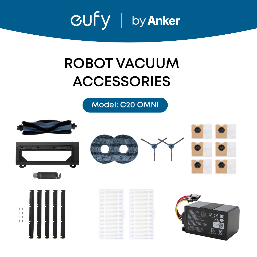 Eufy โดย Anker C20/E25/E28/C28 Omni Robot Vacuum Accessories Kit