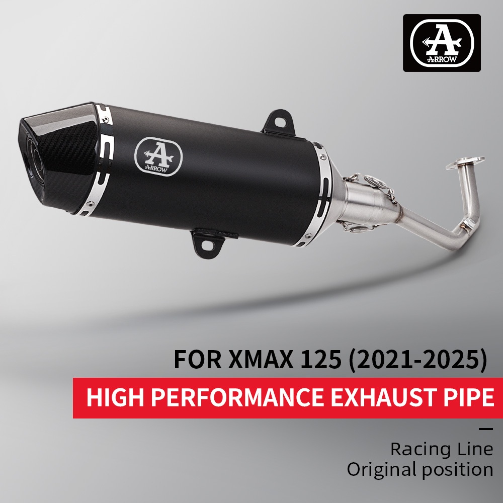 รถจักรยานยนต์เต็มระบบด้านหน้า Link ท่อท่อไอเสียสําหรับ YAMAHA XMAX125 XMAX 125 XNAX125 2021-2025