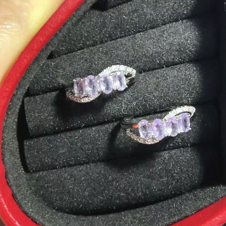 แหวนพลอยอเมทิสต์ธรรมชาติ ปรับไซส์ได้ ลายสวยงาม พร้อมส่งเป็นของขวัญพิเศษ ราคา ถูกที่สุด ดีลบีเคเค แกลเลอรีภาพที่ 7