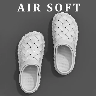 【ส่งจากกรุงเทพ】สไตล์ใหม่ผู้ชาย EVA Toe-Covered รองเท้าแตะเวอร์ชั่นเกาหลีอินเทรนด์หนา Soled Anti-Slip ทนต่อการสึกหรอชายหาด