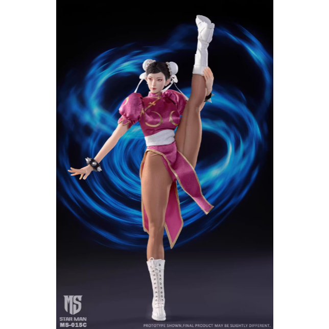 STAR MAN MS-015 1/6 หญิง Fighter Purple C Chun-Li Action Figure
