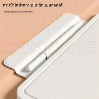 เคส ipad KENKE เคสแท็บเล็ตแม่เหล็กแบบถอดได้，มีขอบป้องกัน，for ipad 2026 Air Pro 11 นิ้ว 2025 Pro 13 inch (M4/M5) Pro 12.9 เคสไอแพด gen10 gen11 A16 gen12 Mini 6 7 A17 Pro case ipad Air 4 5 6 7 (M2/M3) มีถุงดินสอ，เคสแท็บเล็ต