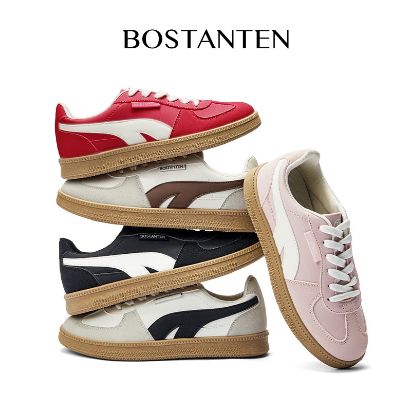 【พร้อมส่ง ฮิตมาก】BOSTANTEN รองเท้าสไตล์มินิมอล ทรง GAT พื้นนุ่มพิเศษ เดินช้อปปิ้งทั้งวันไม่เมื่อย