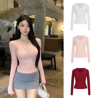 MOSESQUEEN เสื้อแขนยาวสีทึบ แบบเรียบหรู ฟิตพอดีตัว ระบายอากาศได้ดี นุ่มเบา ลดรอยยับ สวมใส่สบายตลอดวัน #59999