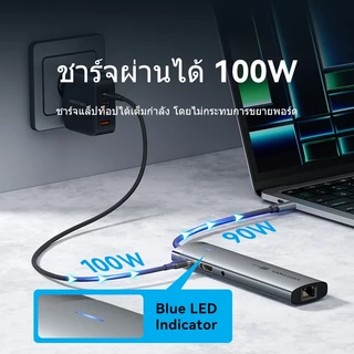 Vention USB C HUB ประเภท C ถึง HDMI USB 3.2 Gen 1 แบบพกพา Mini Work Station USB 3.0 PD 100W RJ45 4K 60Hz พอร์ต HDMI Docking Station USB hub สําหรับแล็ปท็อปคอมพิวเตอร์ Macbook