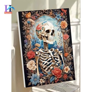 Hamlet ระบายสีตามตัวเลข,40x50ซม.เชิงนามธรรม,ติดตั้งกรอบเรียบ…