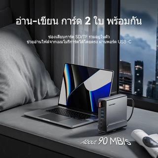 Vention 15 in 1 USB C HUB MST สถานีเชื่อมต่อแนวตั้งประเภท C ถึง Multi HDMI พร้อม power Works สําหรับแล็ปท็อป Macbooks พอร์ต USB RJ45 OTG Thunderbolt 4 ประเภท C HUB