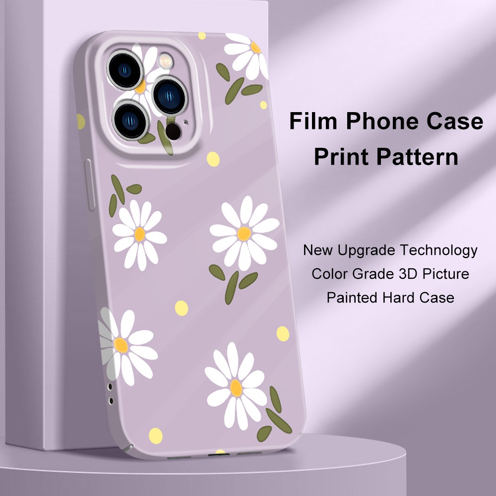 เคสโทรศัพท์สําหรับ IPhone 14 13 Pro Max Mini Falling Daisies Film Hard Cover