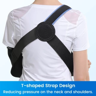 VELPEAU แขนสลิงไหล่ อิโมบิลเซอร์ โรเตเตอร์ ข้อมือสนับสนุนรั้งสบายทางการแพทย์สลิงสําหรับไหล่การบาดเจ็บซ้าย/ขวาแขนผู้ชายและผู้หญิงสําหรับหักหักหักสา