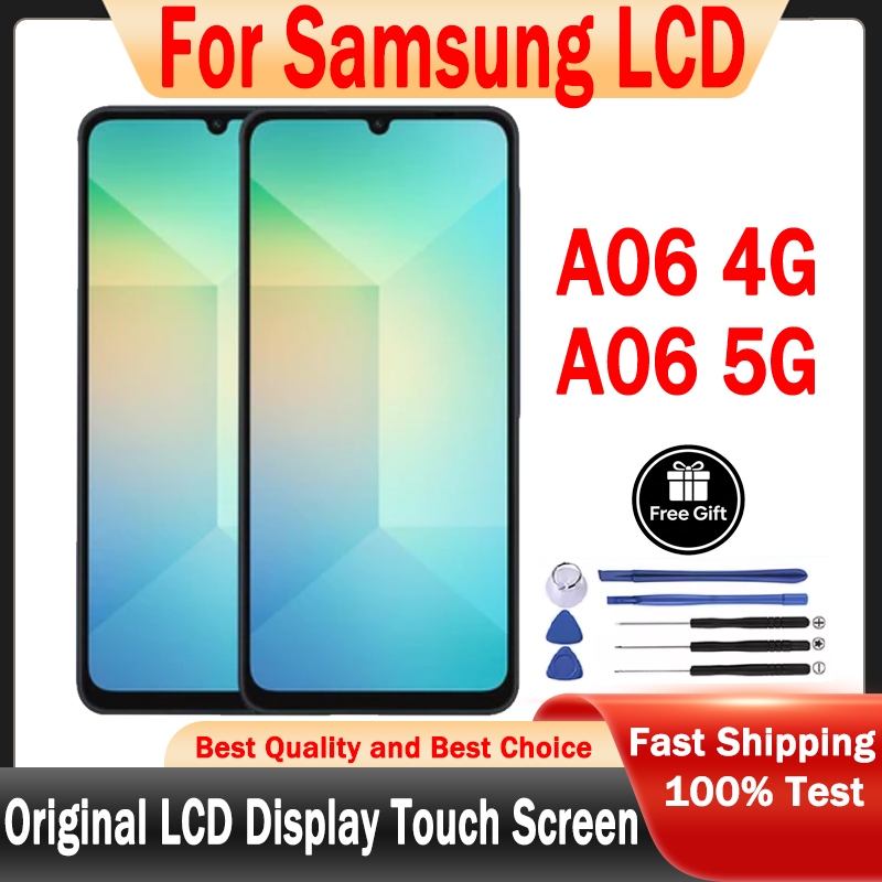 สําหรับจอแสดงผล Samsung Galaxy A06 A06 5G เปลี่ยนหน้าจอสัมผัส LCD
