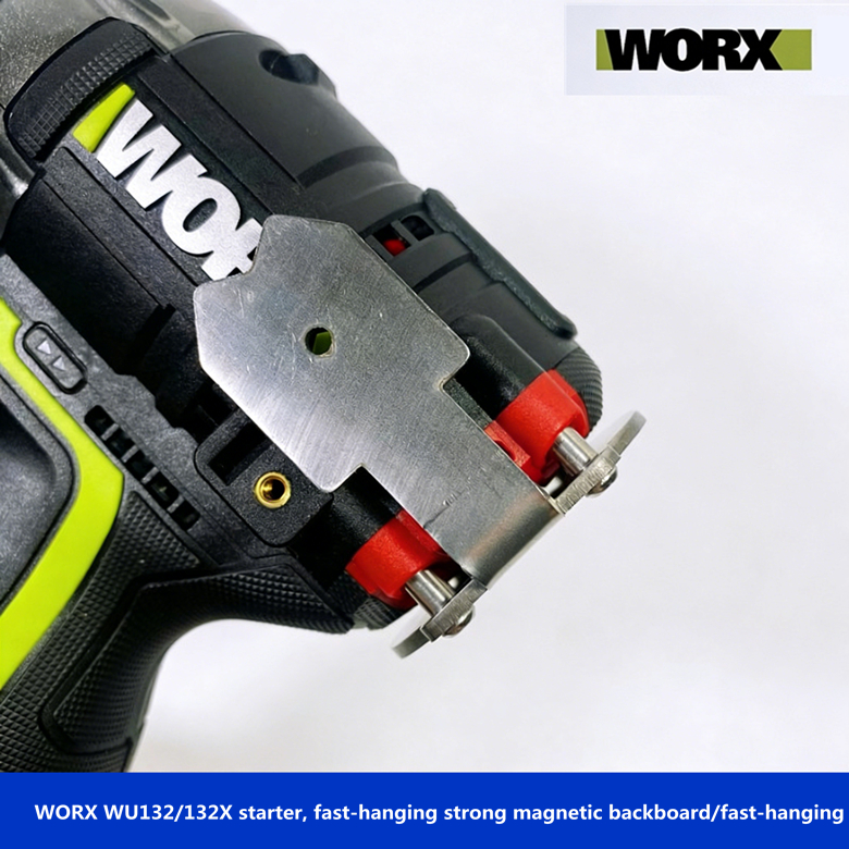 WORX WU132/132X ไขควงอุปกรณ์เสริม, แขวนแผ่นหลังแม่เหล็กที่แข็งแกร่งอย่างรวดเร็ว/แขวนอย่างรวดเร็ว