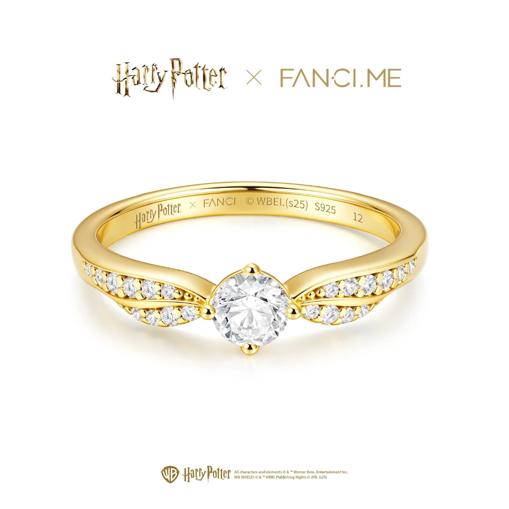 Harry Potter x FANCIME แหวนเงิน Golden Snitch
