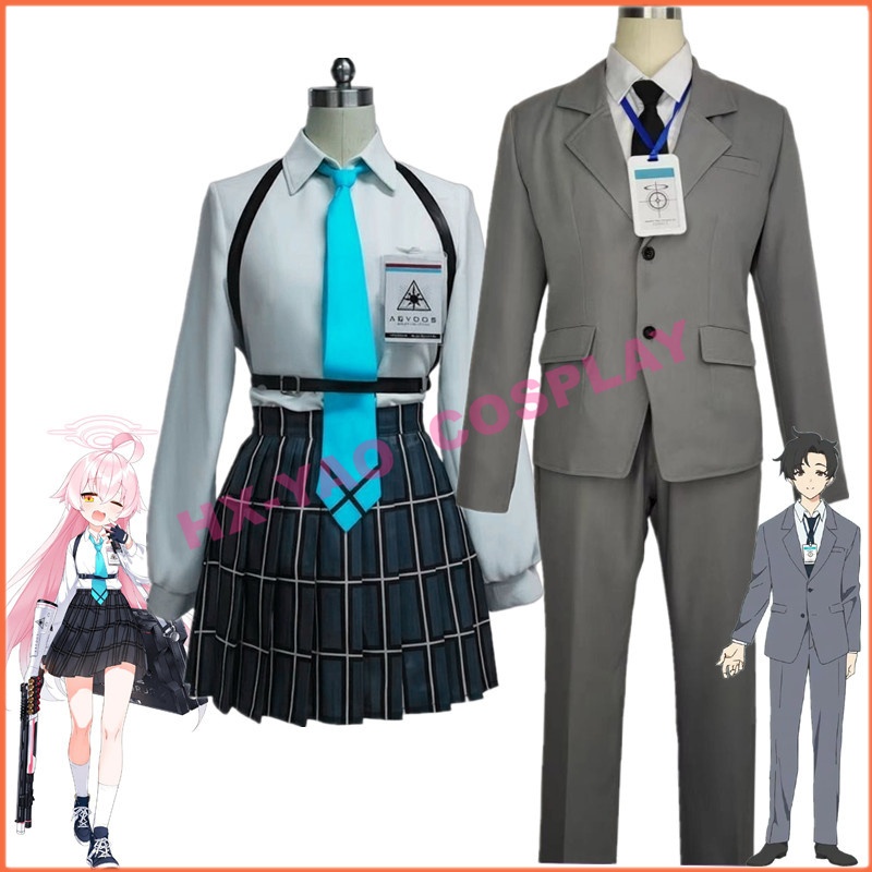 【HX-YAO】Sensei cosplay costumes Takanashi Hoshino cos Blue Archive เครื่องแต่งกายสำหรับเกมคอสเพลย์