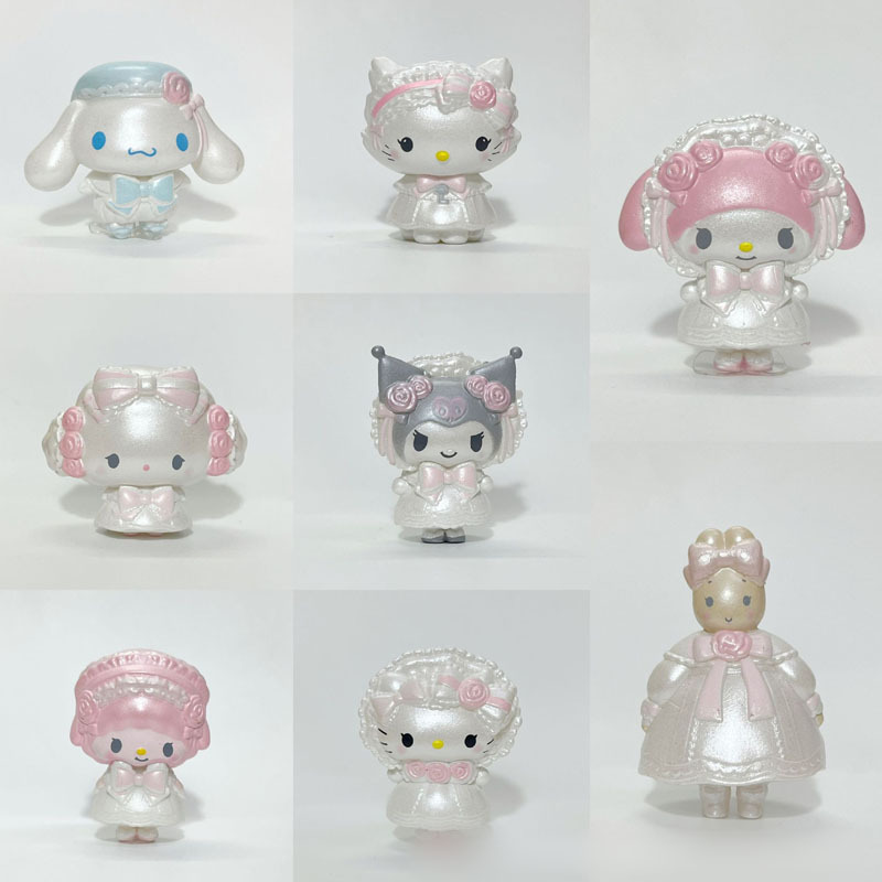 29 สไตล์ Sanrio อะนิเมะ 4 ซม.พวงกุญแจ Cos Hello Kitty แมวรูปตุ๊กตา Kawaii เค้กตกแต่งห้องคริสต์มาสของขวัญของเล่นสําหรับเด็กผู้หญิงเด็ก