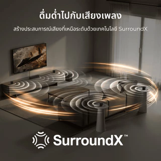 ULTIMEA Aura S4T 7.1ch Soundbar พร้อมซับวูฟเฟอร์ 5.25” ลำโพงเซอร์ราวด์ 4 ตัว ระบบเสียงรอบทิศทางสำหรับโฮมเธียเตอร์ ควบคุมผ่านแอป 350W