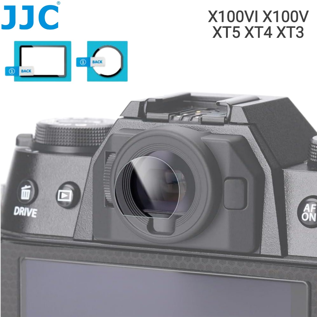 JJC ช่องมองภาพ Protector กระจกนิรภัยสําหรับ Fujifilm X100VI X100V X-T5 X-T4 X-T3 กล้อง HD Film ฟิล์ม