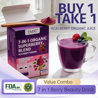 (20pcs per box)  FDA Acai Berry Beauty Powder- 100% Berries Drink Organic for Skin Glow & Gut Health