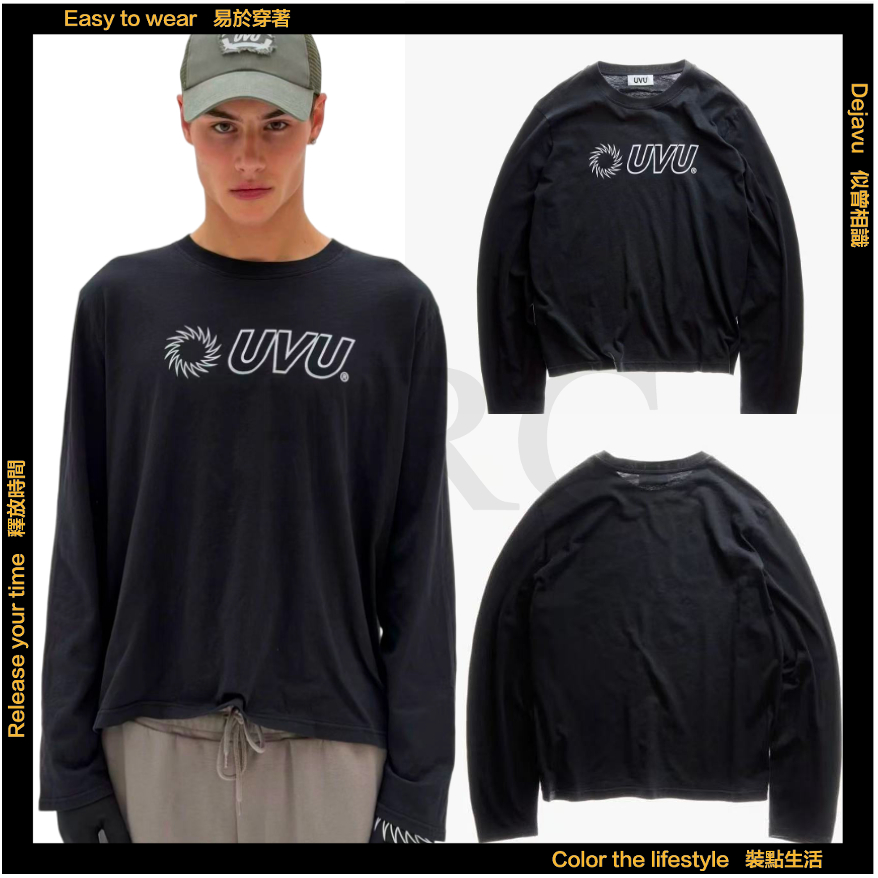 [ERC] UVU * Sports Loose Long Sleeve T Thin Long Sleeve Running T Unisex