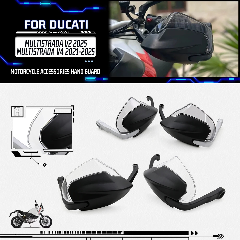สําหรับ Ducati Multistrada V4 V4S V2 V2S 2022-2025 V 4 4 4S V 2 V 2S รถจักรยานยนต์ Hand Guards Handl