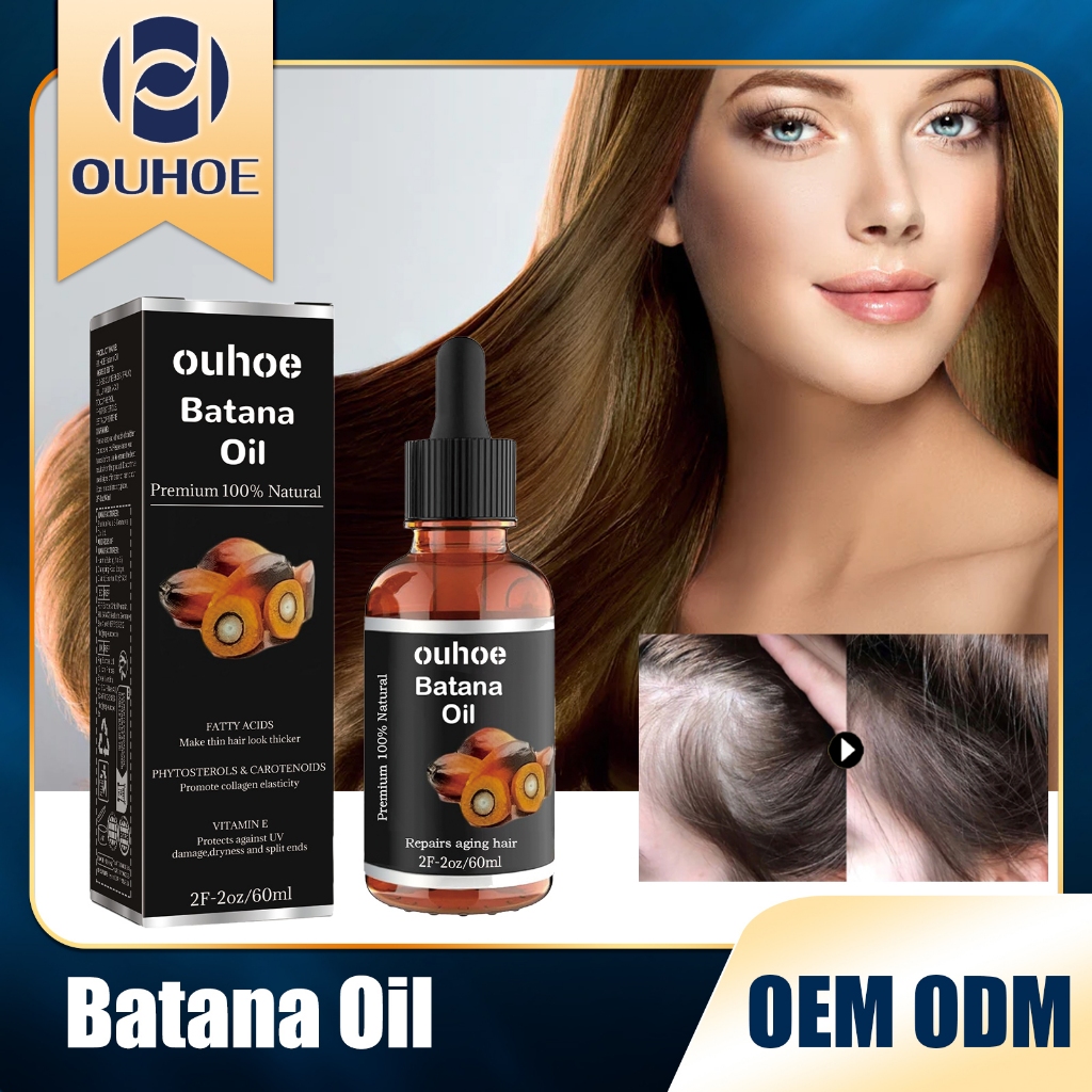 OUHOE Batana Secret Hair Essential Oil ผมนุ่ม น้ํามันหอมระเหยบํารุงผิวให้ความชุ่มชื้น น้ํามันหอมระเห