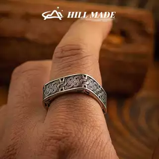 Celtic Knot Ring ออกแบบประณีตจากไอริช สแตนเลสไทเทเนียม เพิงามสำหรับผู้ชาย