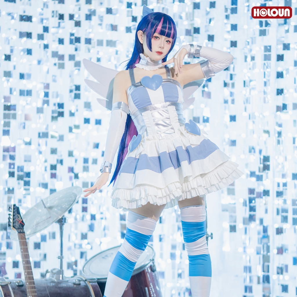 HOLOUN อะนิเมะ Stocking·Anrchy battle dress cosplayคอสเพลย์เครื่องแต่งกายกางเกงถุงน่องกับ Garterbelt
