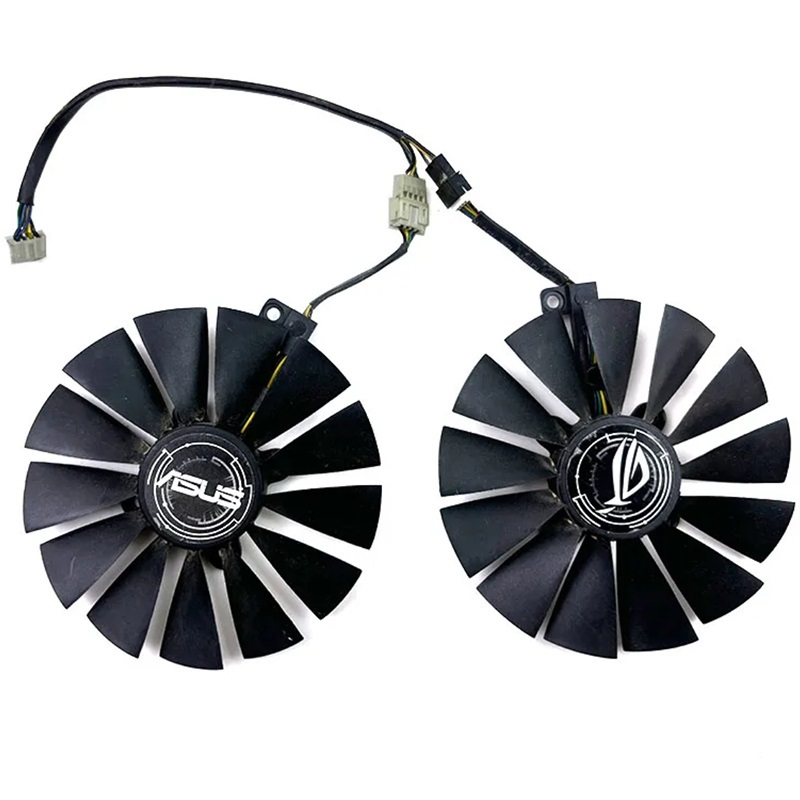 95 มม.PLD10010S12H RX580 GPU พัดลมสําหรับ ASUS DUAL ROG STRIX RX 580 RX570 RX470 ROG STRIX GTX1050 ก